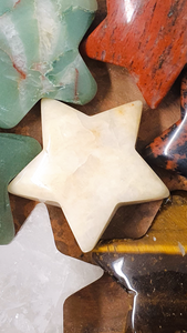 Mini Stars - Aventurine, Tigers Eye, Red Jasper, Moss Agate, Red Mahogany Obsidian, Mangano Calcite, Rose Quartz, Selenite