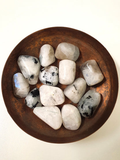 Rainbow Moonstone Tumbled Stone