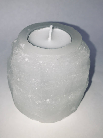 Selenite Candle Holder