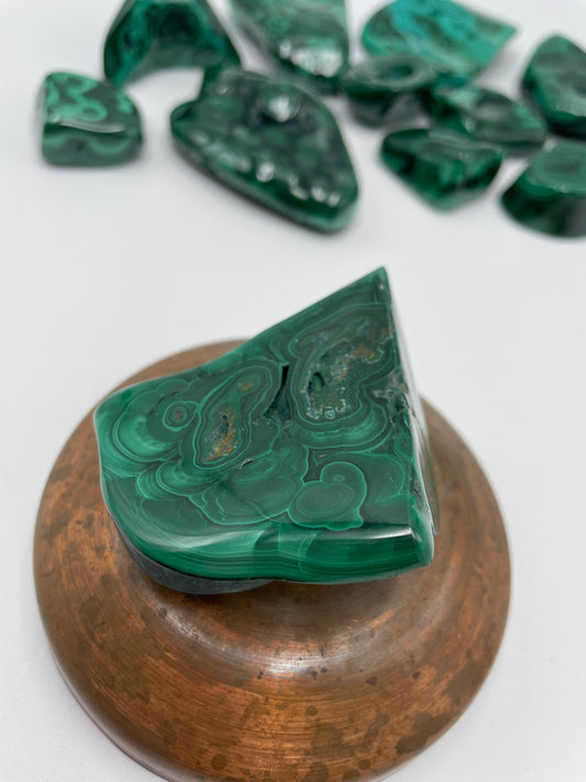 Malachite Polished Bubble - E