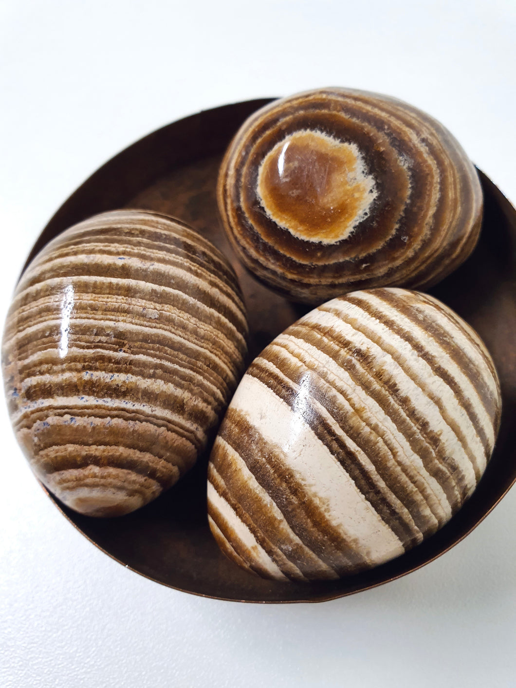 Brown Aragonite Egg