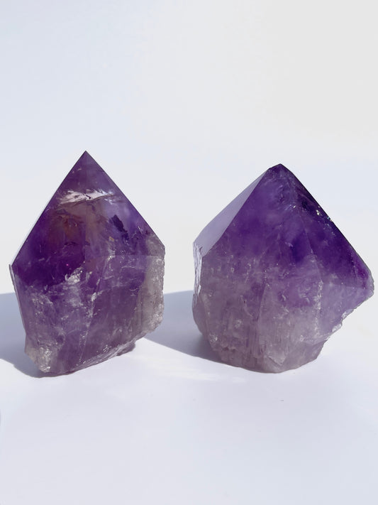 Amethyst Rough & Polished Point Large