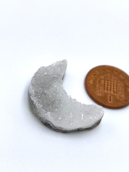 Chalcedony Cluster Moon Mixed