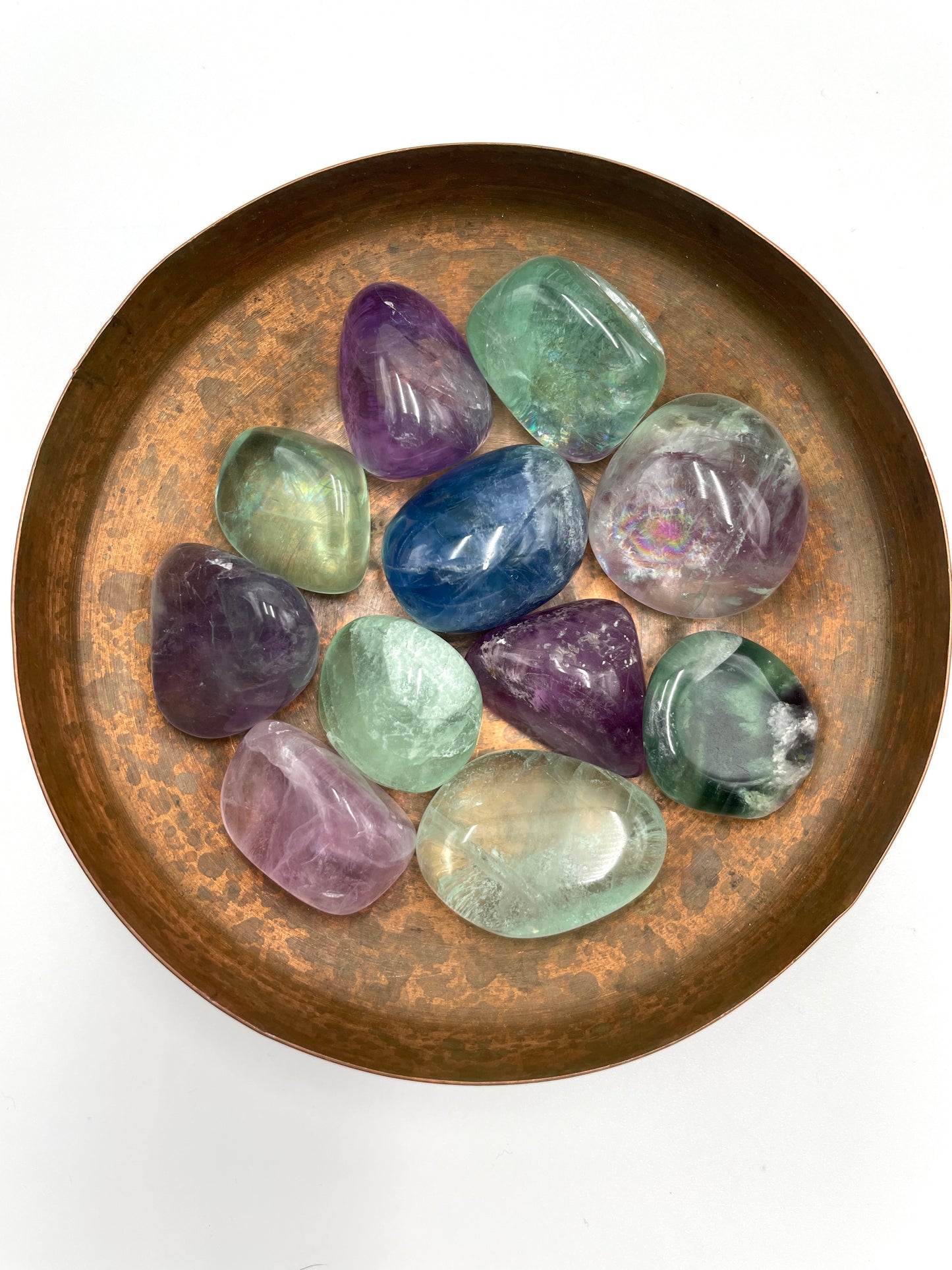 Rainbow Fluorite Tumbled Stone