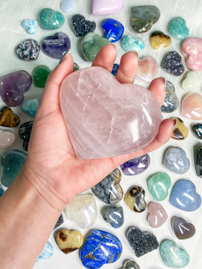 Rose Quartz Heart Large (Imperfect)