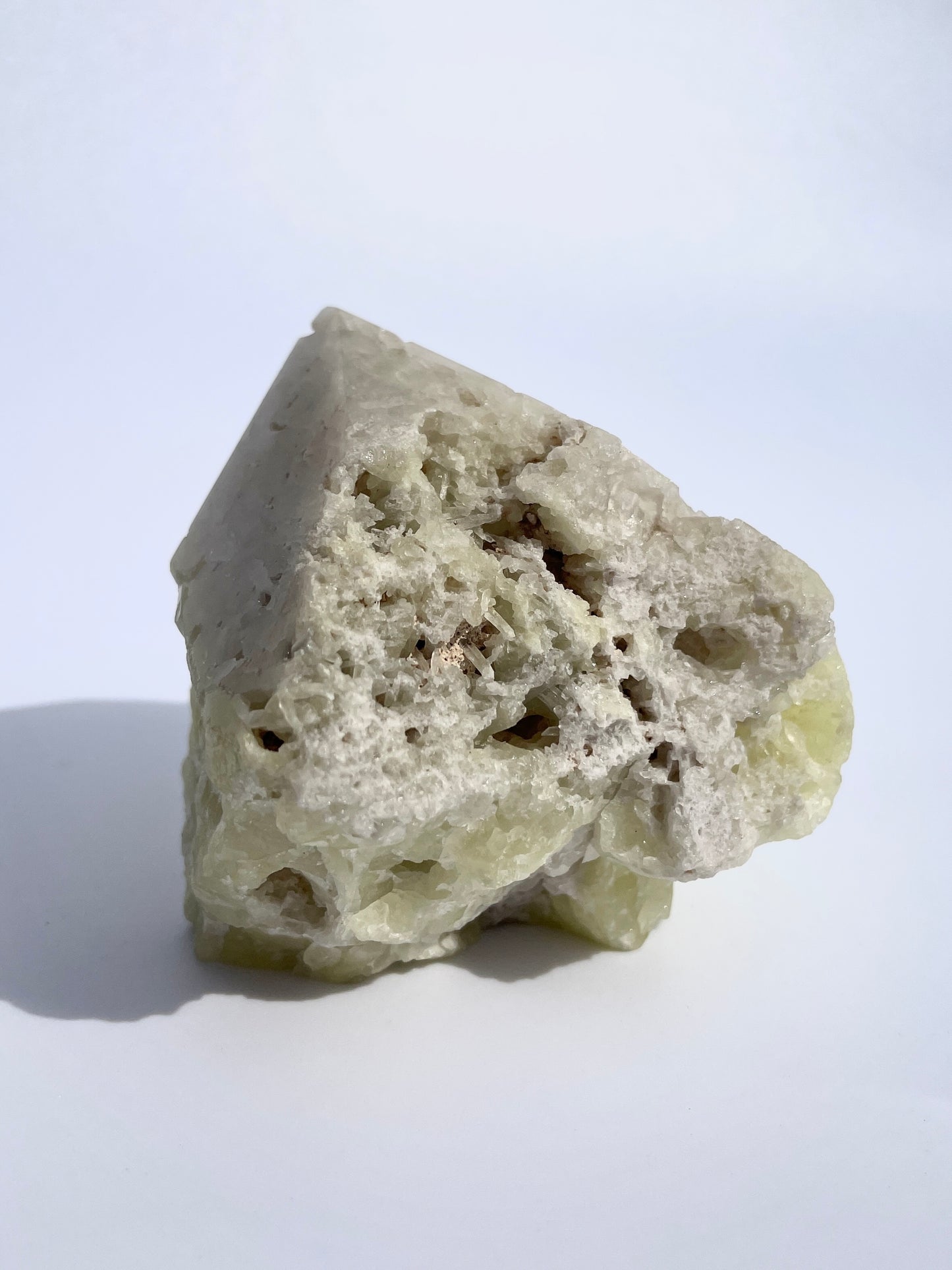 Sulphur Quartz Rough & Polished Point