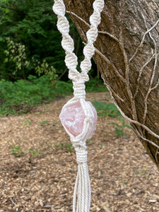 Macrame - Rose Quartz