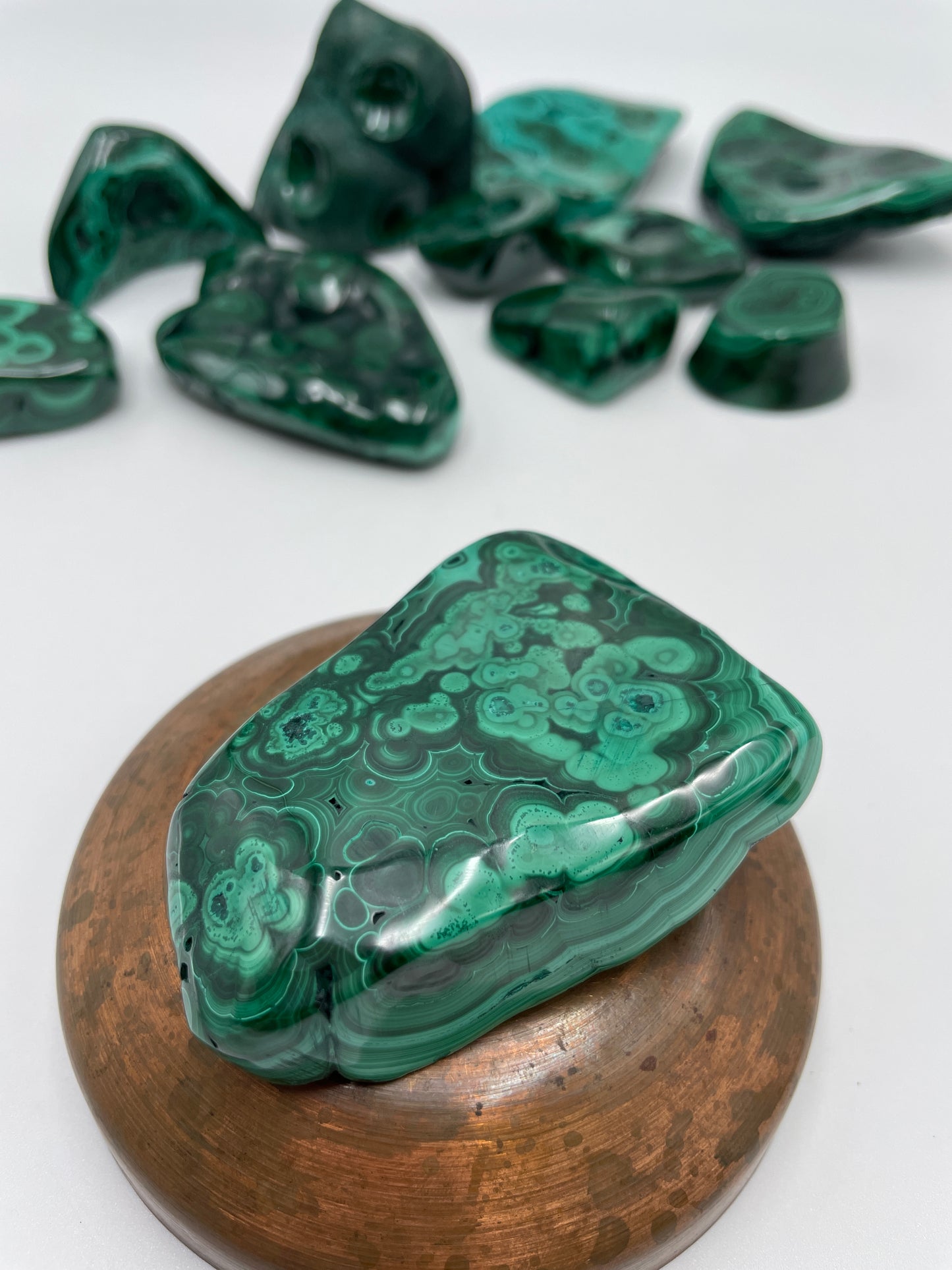 Malachite Polished Bubble - D