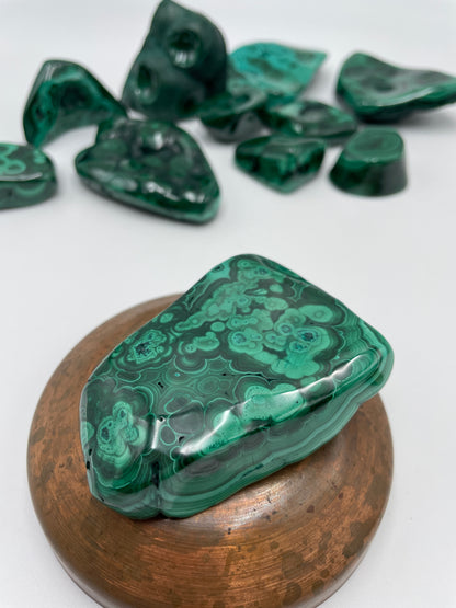 Malachite Polished Bubble - D