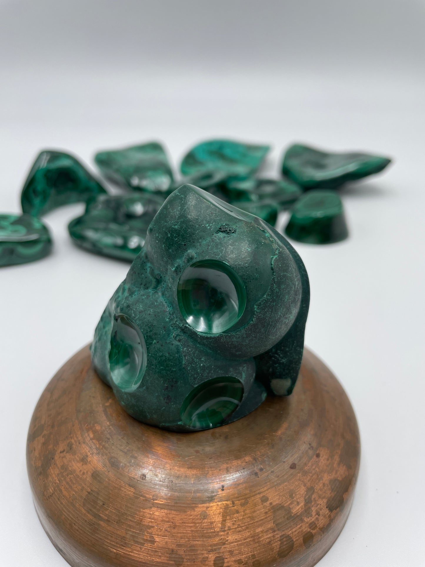 Malachite Polished Bubble - E