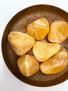 Orange Calcite Tumbled Stone