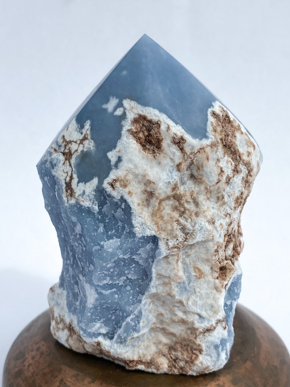 Angelite Rough & Polished Point