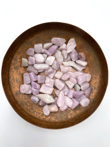 Kunzite Tumbled Chips - Set of 3