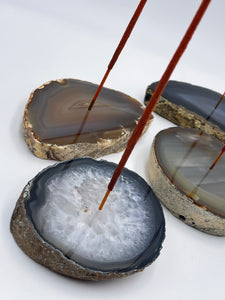 Agate (Natural) Incense Holder