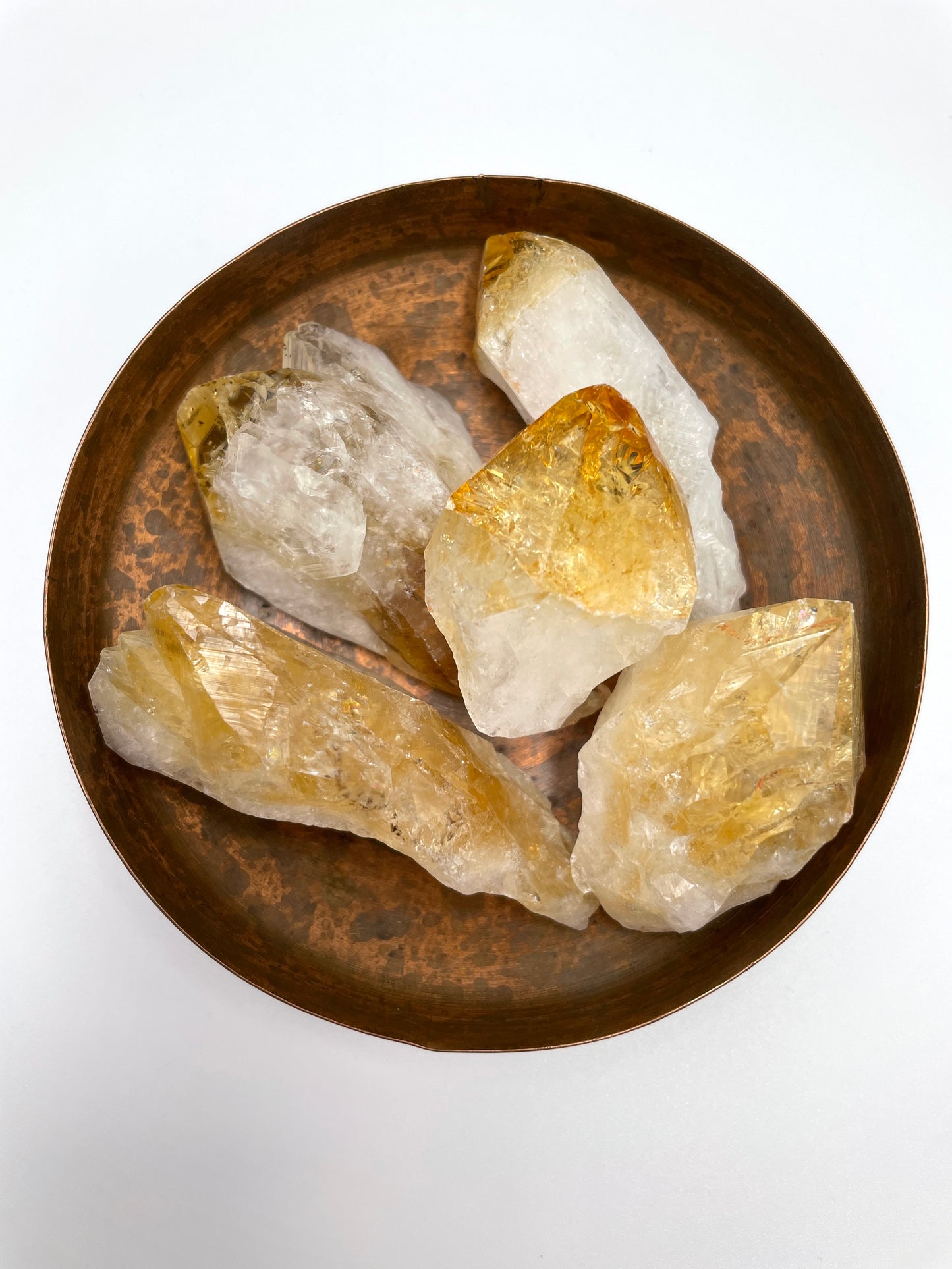 Citrine Rough Point (Baked Amethyst)
