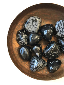 Snowflake Obsidian Tumbled Stone