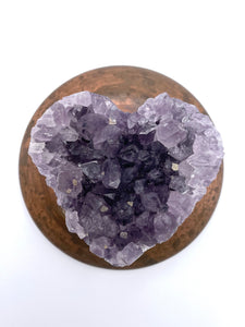 Amethyst Cluster Heart (Imperfect)
