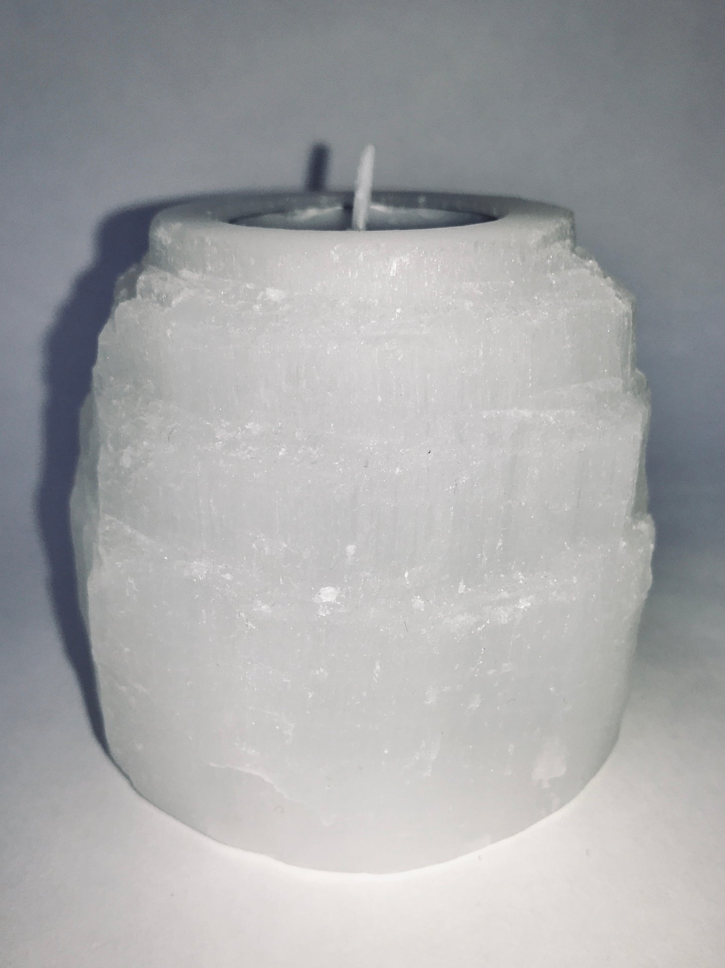 Selenite Candle Holder