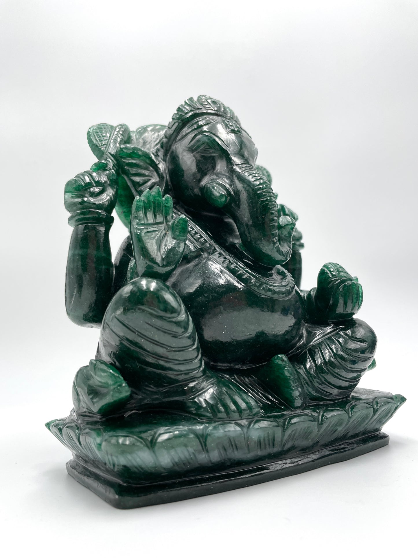 Green Aventurine Ganesh - Large