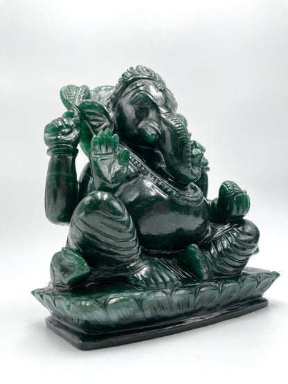 Green Aventurine Ganesh - Large