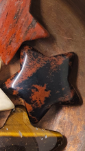 Load image into Gallery viewer, Mini Stars - Aventurine, Tigers Eye, Red Jasper, Moss Agate, Red Mahogany Obsidian, Mangano Calcite, Rose Quartz, Selenite
