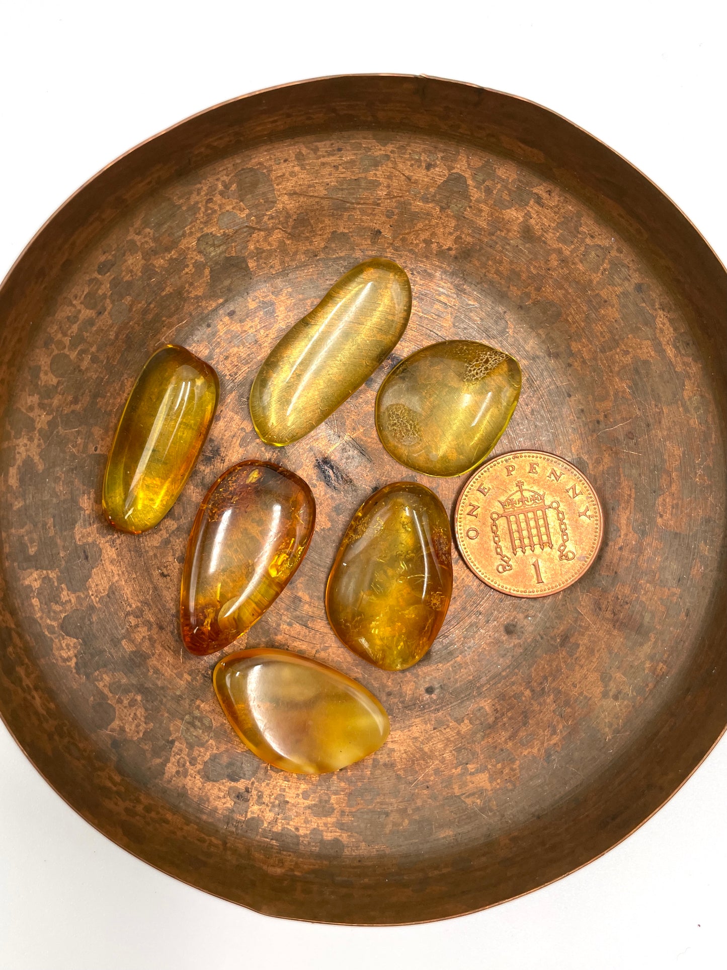Amber Tumbled Stone