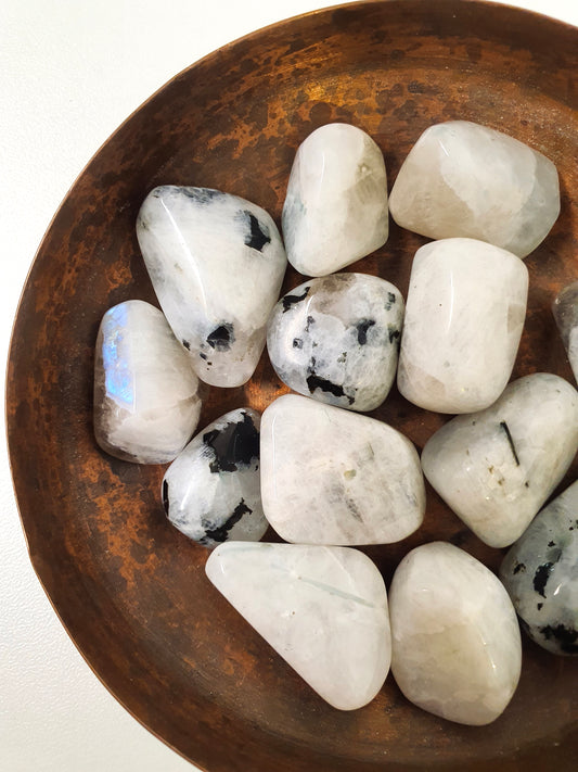 Rainbow Moonstone Tumbled Stone