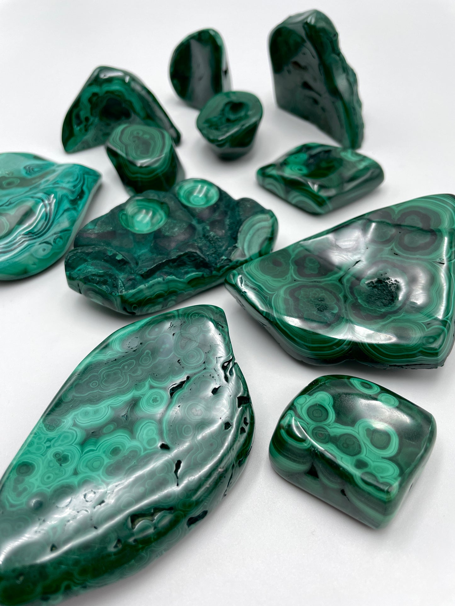 Malachite Polished Bubble - E