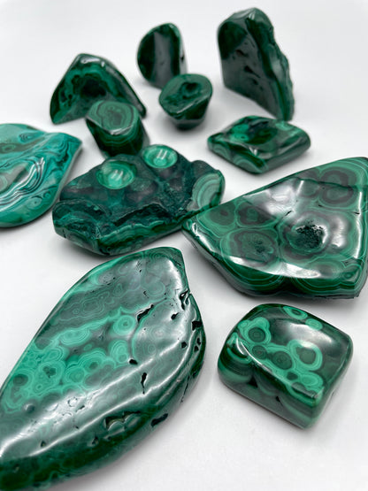 Malachite Polished Bubble - E