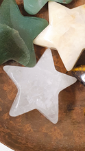 Load image into Gallery viewer, Mini Stars - Aventurine, Tigers Eye, Red Jasper, Moss Agate, Red Mahogany Obsidian, Mangano Calcite, Rose Quartz, Selenite
