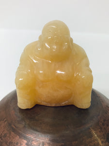 Orange Calcite Buddha