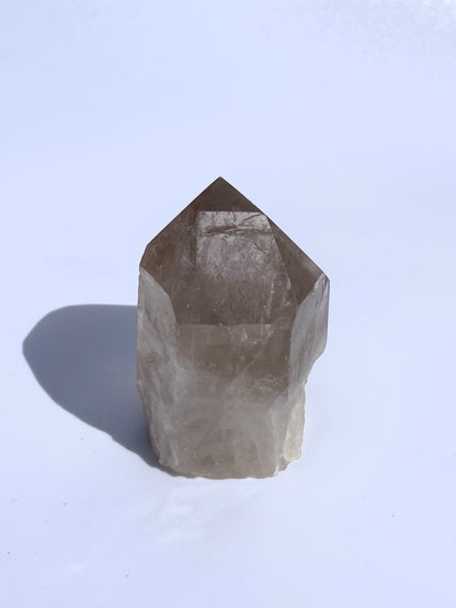 Smokey Quartz Rough & Polished Point