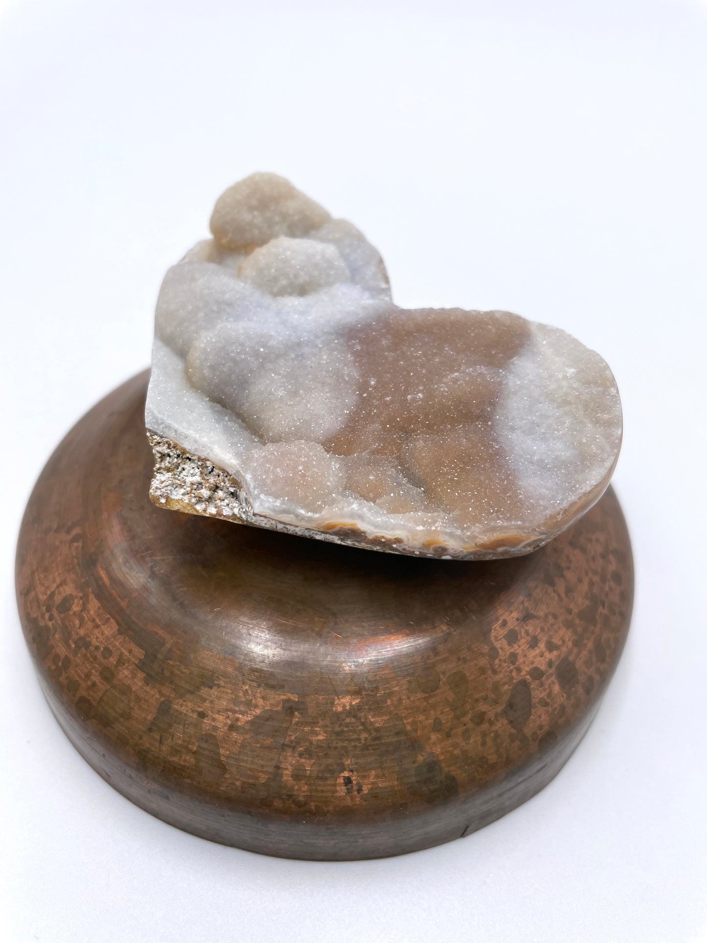 Chalcedony Cluster Heart (Imperfect)