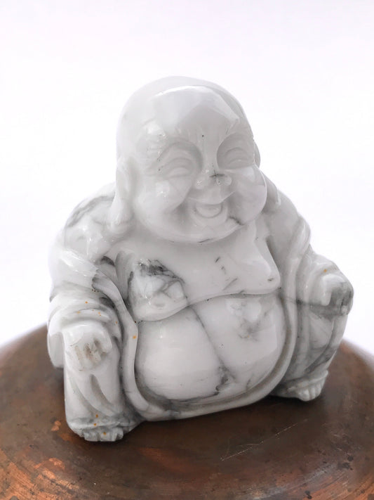 Howlite Buddha