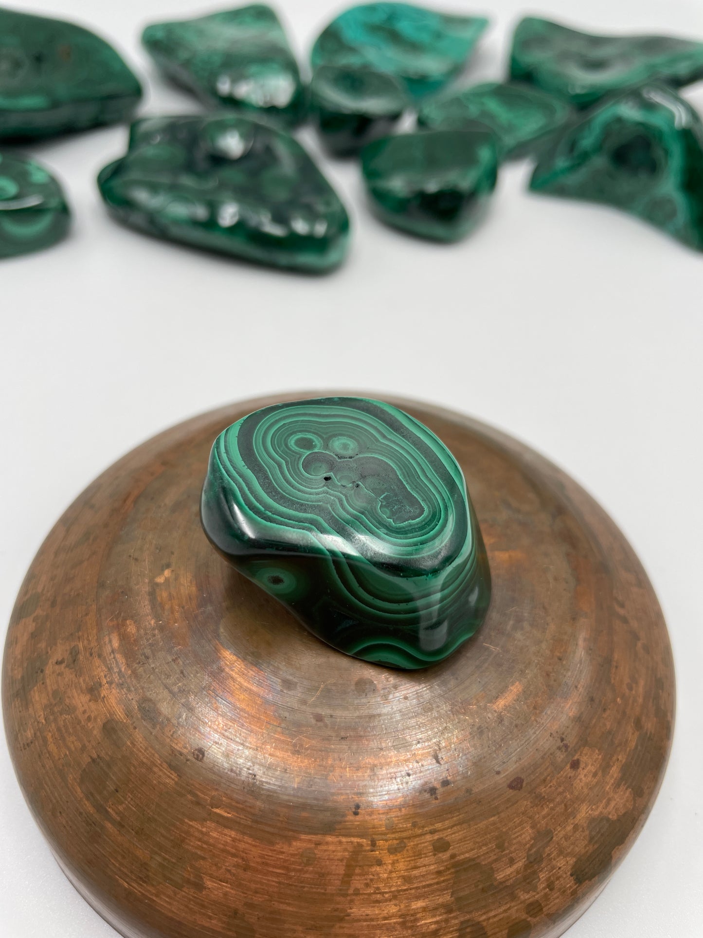 Malachite Polished Bubble - J