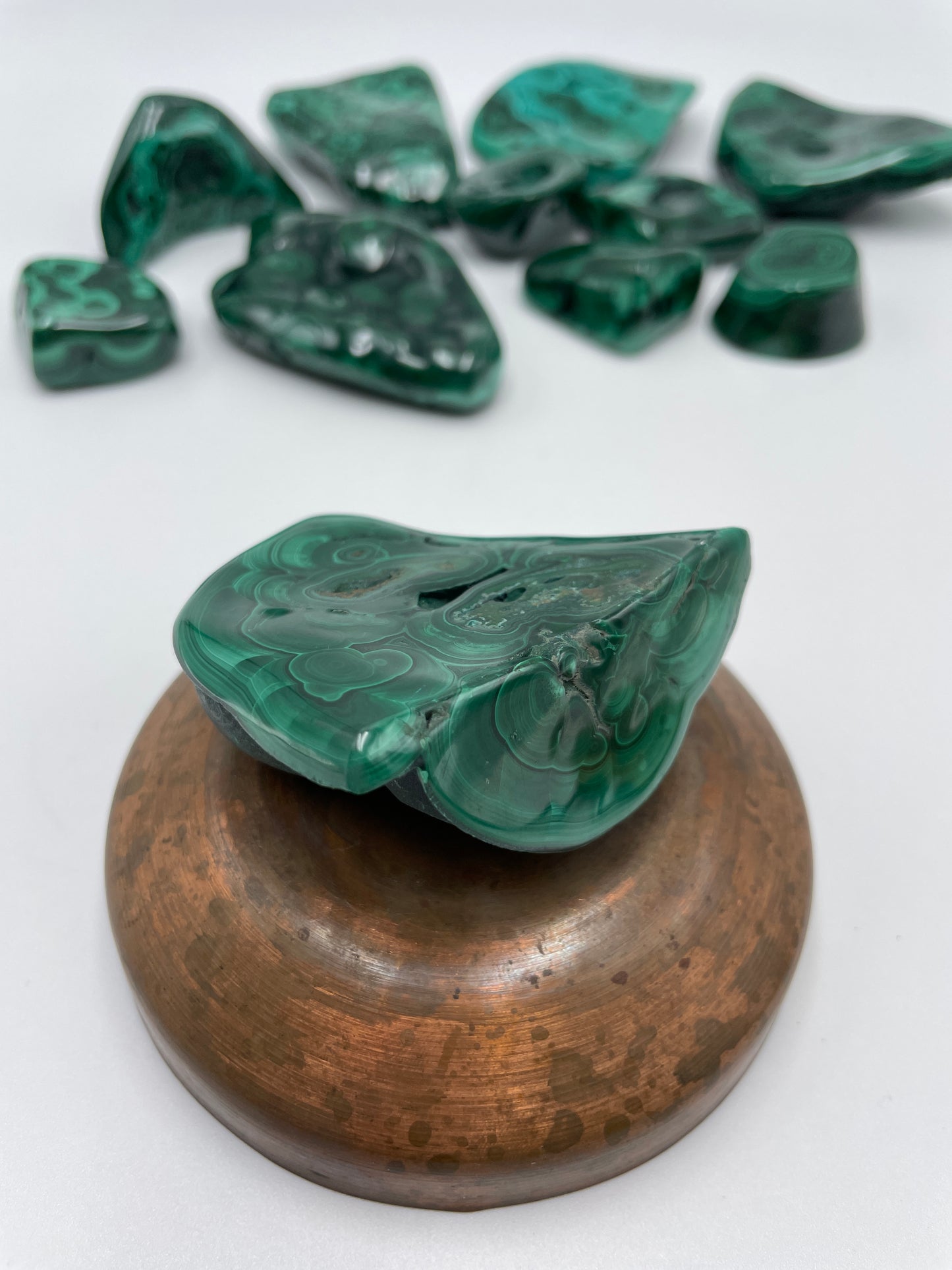 Malachite Polished Bubble - E