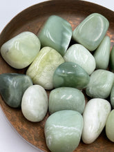 Load image into Gallery viewer, Serpentine New Jade Tumbled Stone
