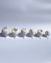 Load image into Gallery viewer, Snow White Agate Druzy Sphere
