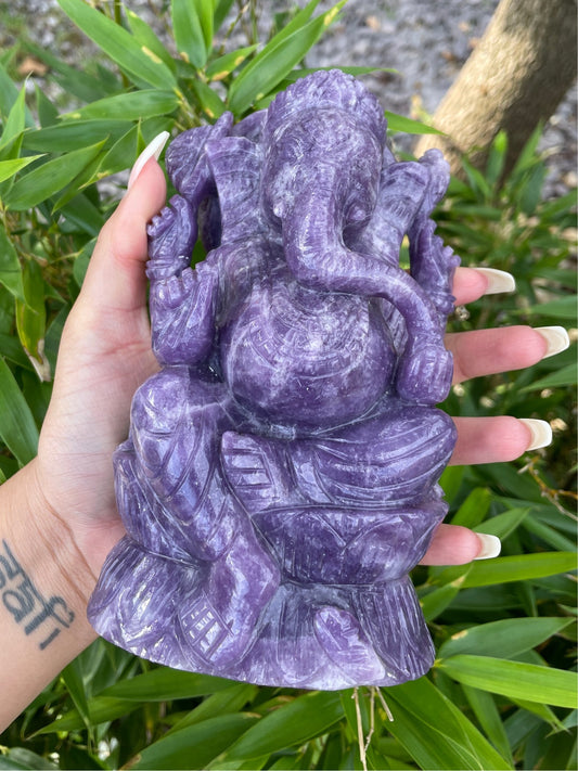 Lepidolite Ganesh - Large