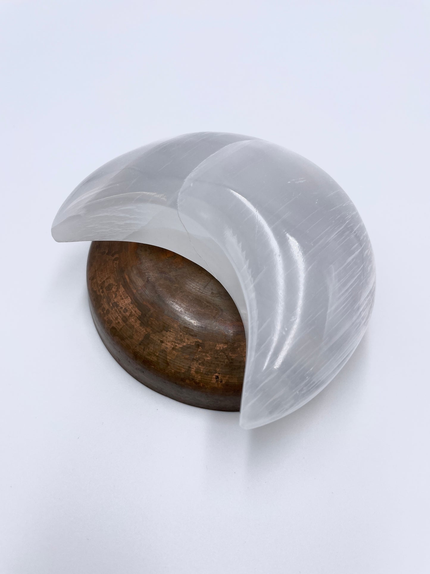 Selenite Crescent Moon (Imperfect)