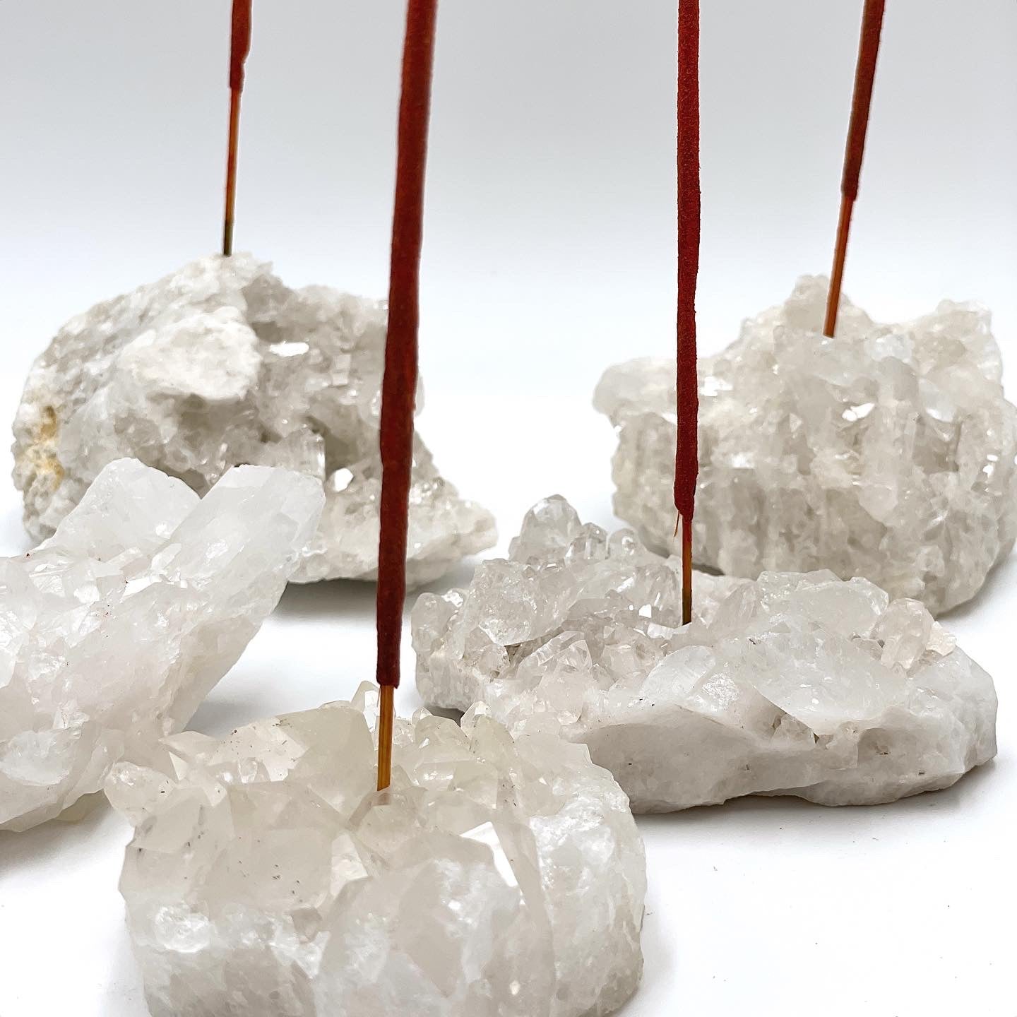 Quartz Druze Cluster Incense Holder