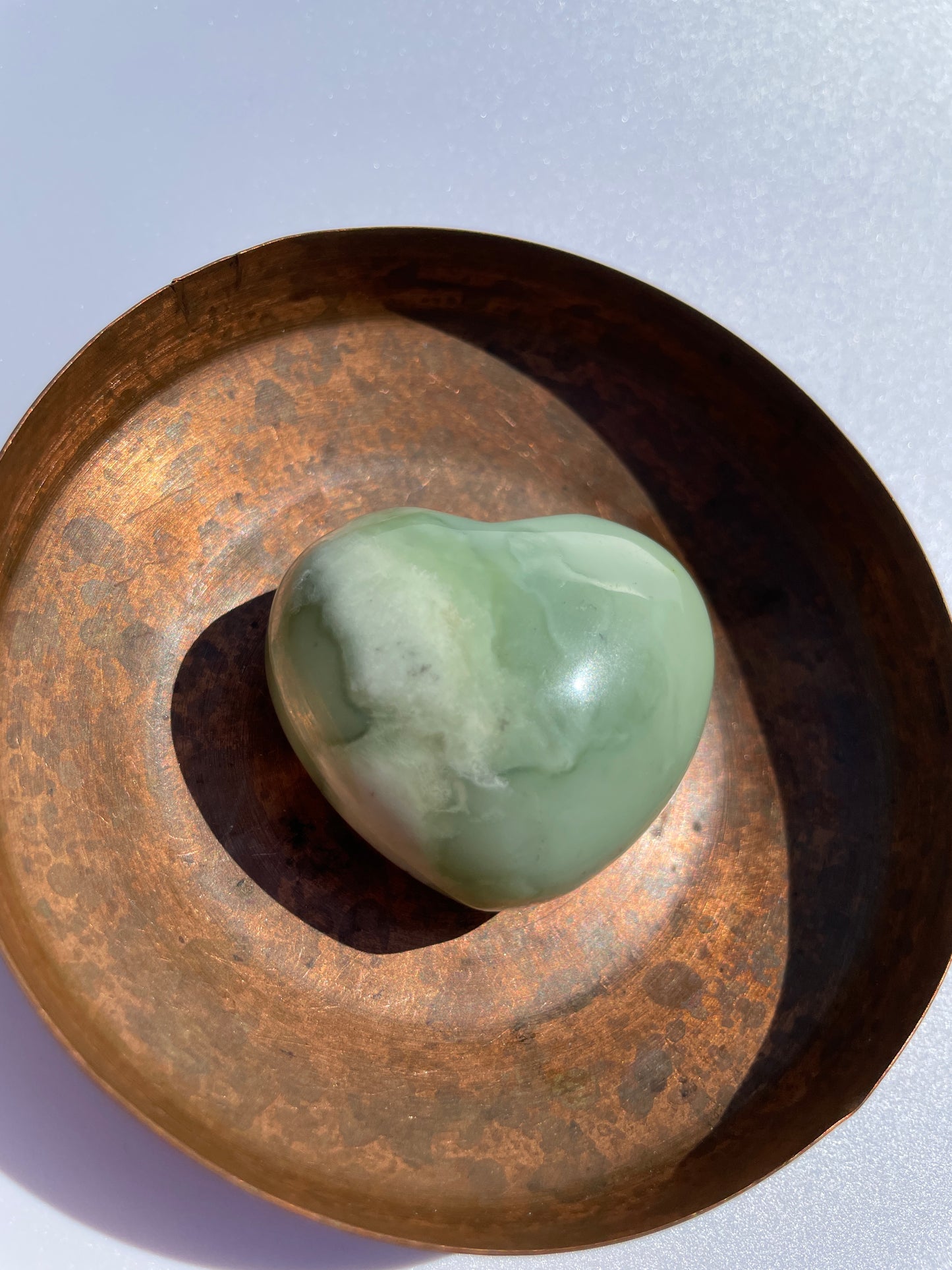 Jade Serpentine Heart